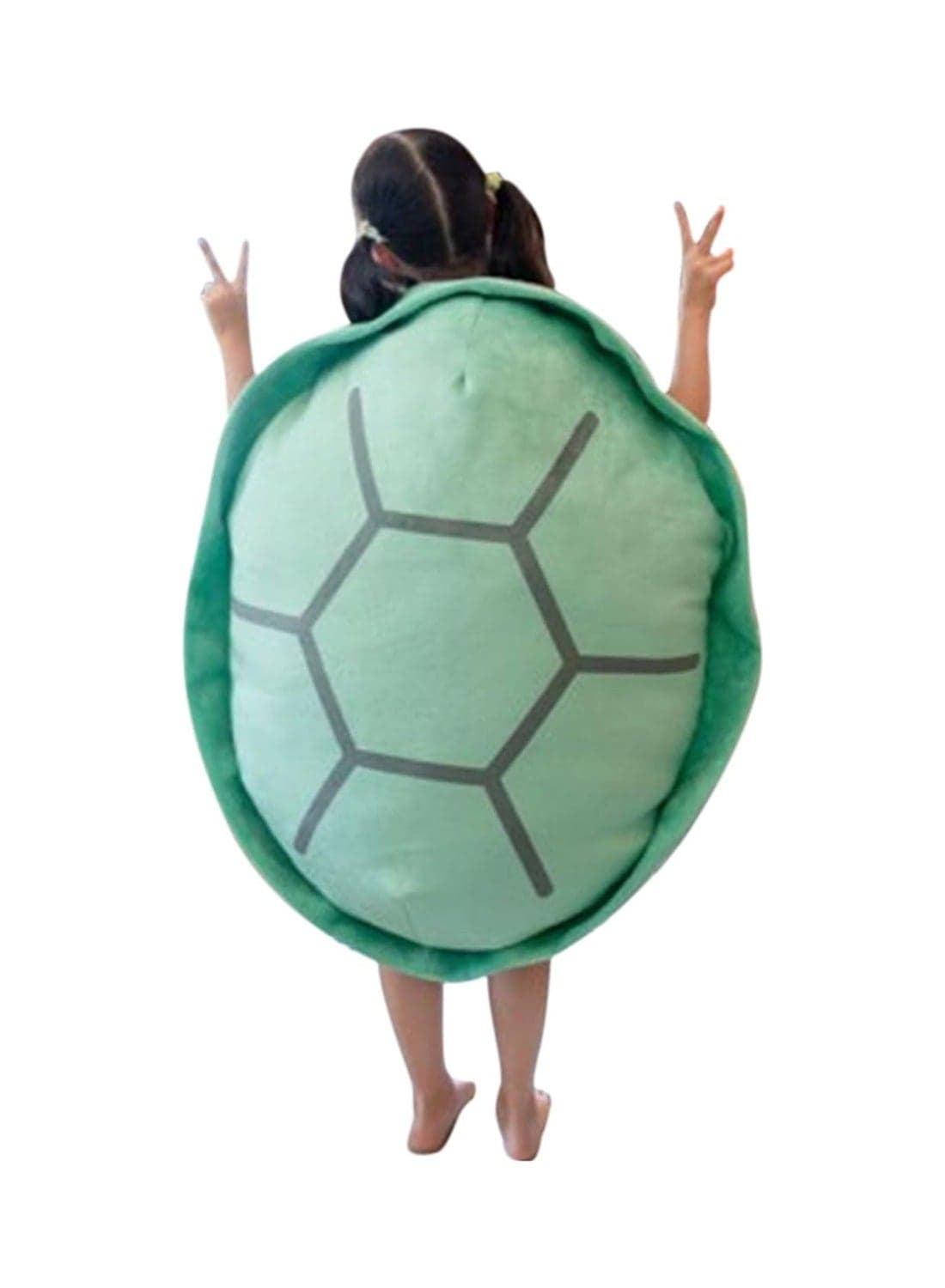 32-Inch Giant Wearable Turtle Shell Pillow, Detachable Extra Large Throw Pillow,Green