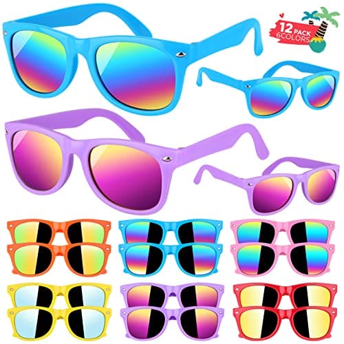 GINMIC Kids sunglasses Party Favors 12Pack Kids Boys and Girls Sunglasses Bulk Age 38 with UV400 ProtectionParty Favors For Kids Birthday Classroom Goodie Bags Party Supplies