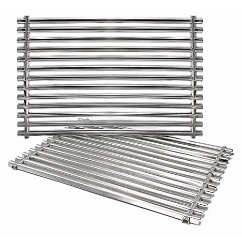 Hongso 65905 304 Stainless Steel Grill Grates for Weber Genesis Silver A, Spirit E & S 200 210 Series, Spirit 500 Gas Grill (with Side Control) replacement parts for 7521 7522 7523 65904, 15" x 11.25