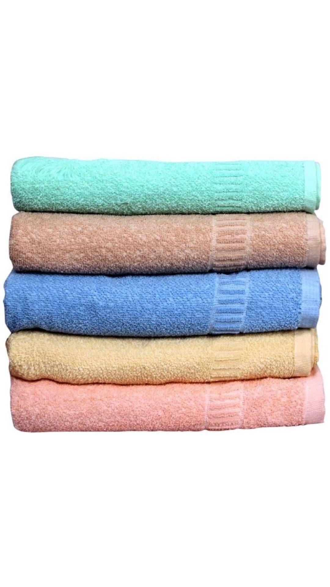 Lily Bath Towel (Pack Of 5 ) (Multi Colour)