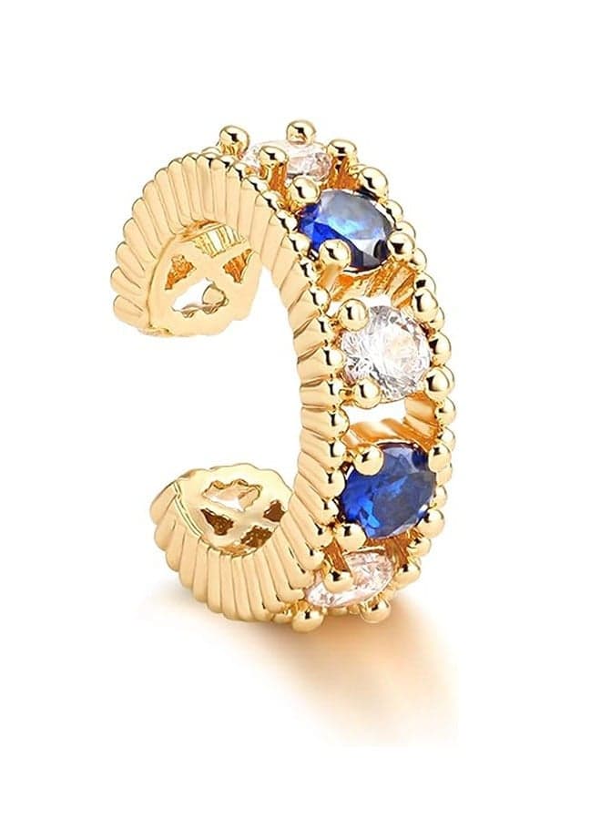 Women Ear Cuff Earring Gold Non Pierced Ear Cartilage Clip on Wrap Hoop 14K Gold Filled Tiny Boho Beach Simple Minimalist Delicate Handmade Hypoallergenic Jewelry Gift-Sold as Single/Pair