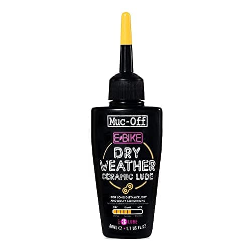 MucOff eBike Dry Chain Lube 17 fl oz Bike Lube Bike Chain Oil Chain Wax for Dry Weather Conditions Bike Lubricant for Electric Bikes