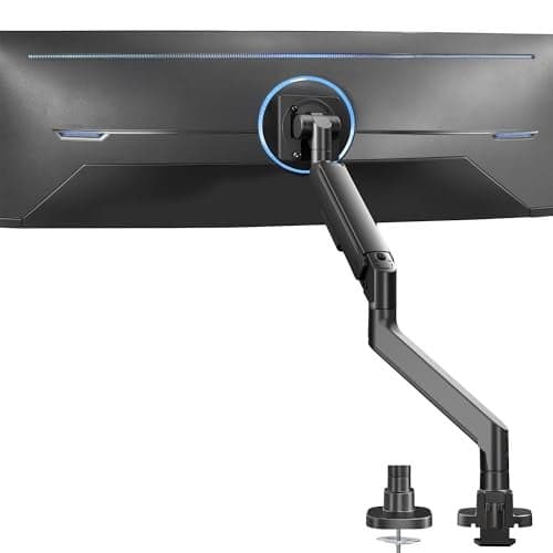 VIVO Heavy Duty Ultrawide Monitor Arm for 57 inch Screens up to 594 lbs Desk Mount TV and Monitor Stand Designed for Samsung Odyssey Ark Neo G9 ViewFinity S9 and More Black STANDGT57