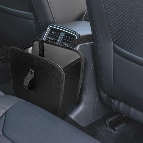 BFXM Car Trash Can 28 Gallons Foldable Car Garbage Can Collapsible Hanging Car Trash Bin for Car Seat Leakproof Garbage Bags Car Interior Accessories