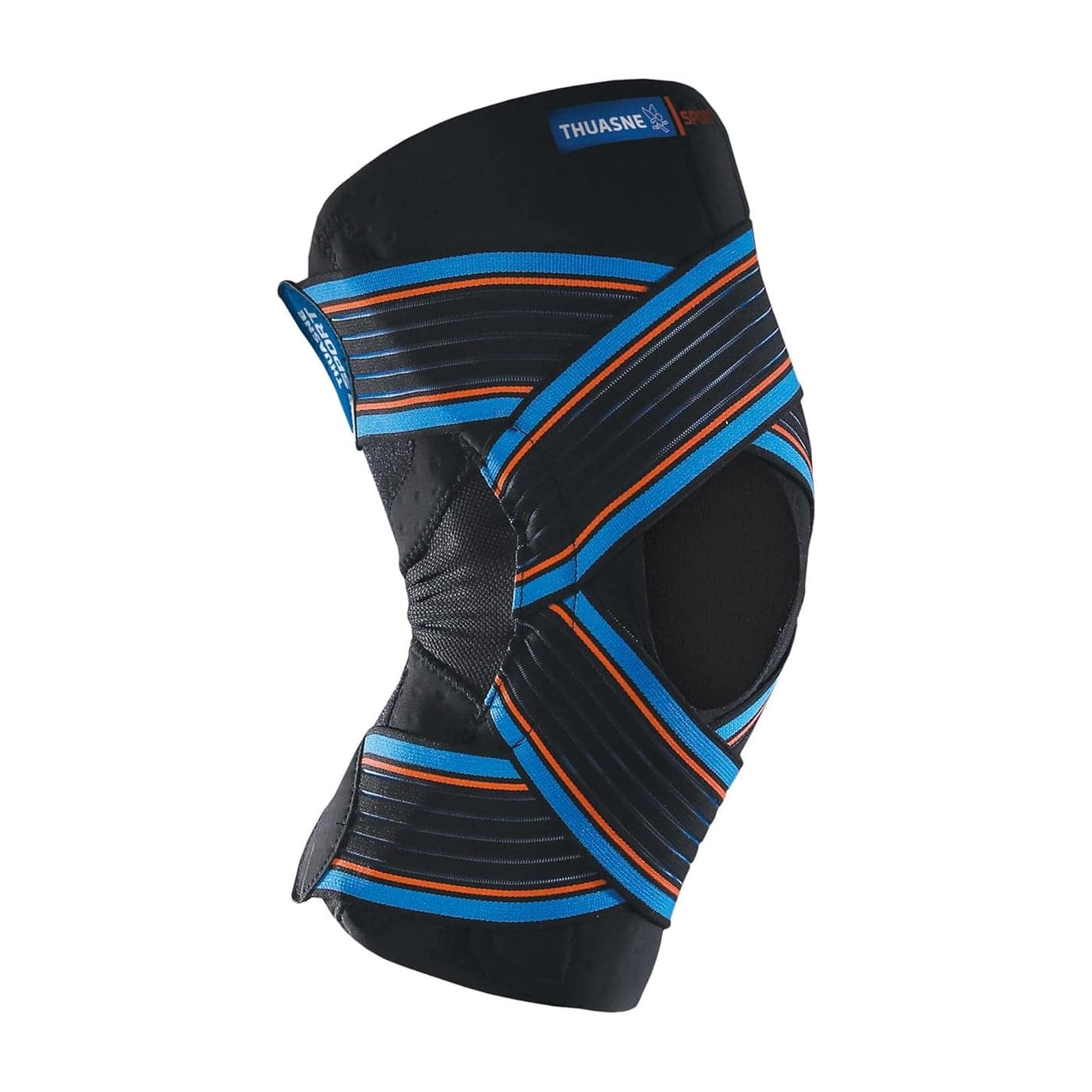 THUASNE Sport Open Strapping Knee Brace Unstable or Painful Knee Limitation of Heat Loss Support Index 45 CE Medical Device Size S