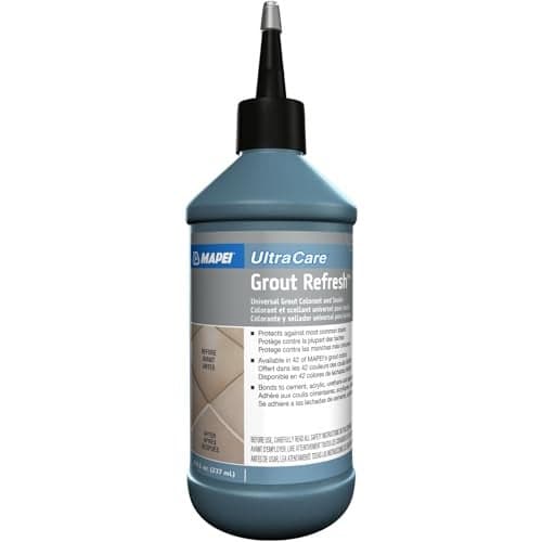 MAPEI UltraCare Grout Refresh, Universal Grout Colorant & Sealer, 8 oz Bottle – Easy Grout Restoration & Protection, 5077 Frost