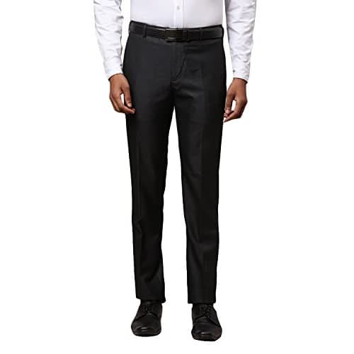 Raymond Black Trouser (Size: 34)-RMTS02828-K8