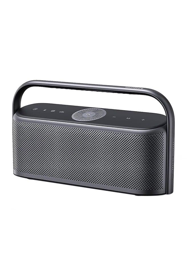 Soundcore Motion X600 Portable Bluetooth Speaker with Wireless Hi-Res Spatial Audio,50W Sound, IPX7 Waterproof, 12H Long Playtime, Pro EQ, Built-in Handle, AUX-in (Black) Black