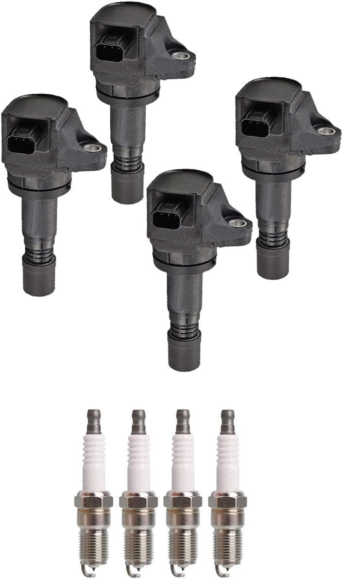 ENA Set of 4 Ignition Coil Pack and 4 Iridium Spark Plugs for Honda Acura 2012-2015 Civic ILX Replacement UF672