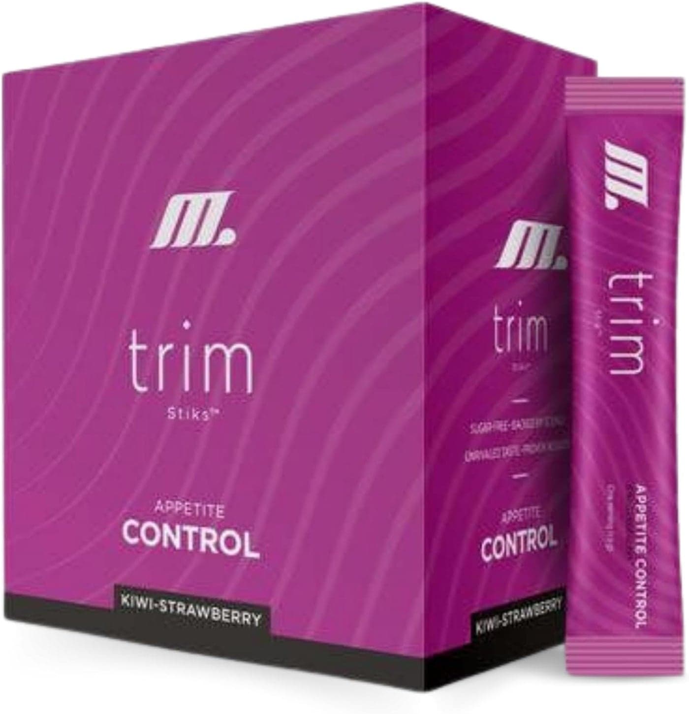 Youngevity Official Trim Stiks KiwiStrawberry Support Energy Focus with Mood Boost Bioperine Theobromine Energy Powder Appetite Support 30 Sticks