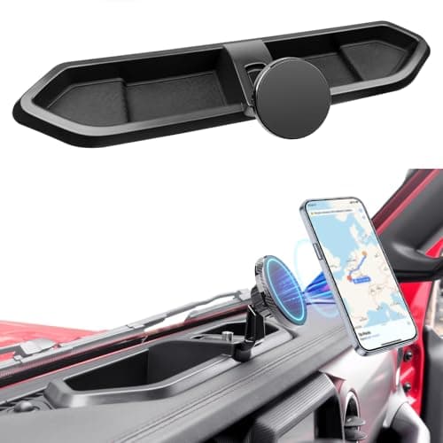 Utiiy Magnetic Phone Mount Holder Fit for 20182023 Jeep Wrangler JL JLUGladiator JT Car Dashboard MultiMount Phone Holder Dash Tray for 2023 Jeep JLJT Accessories20182023 4X4 Not for 4XE
