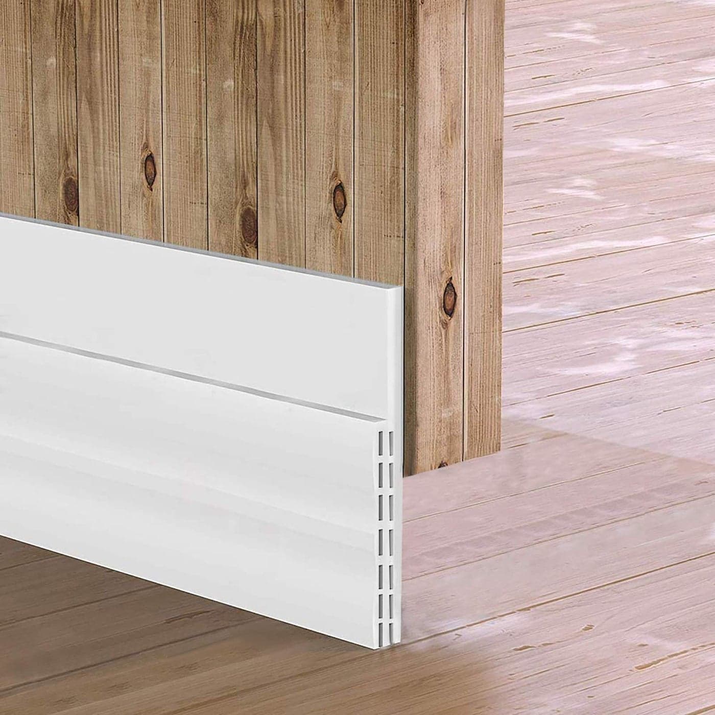 New Upgrade Door Draft Stopper Door Sweep 325W Widened Door Sweep Seal Gap Up to 145 for Interior Exterior Doors Keeping Draft Noise Dust and Unwanted Animals Out325W x 39 LWhite