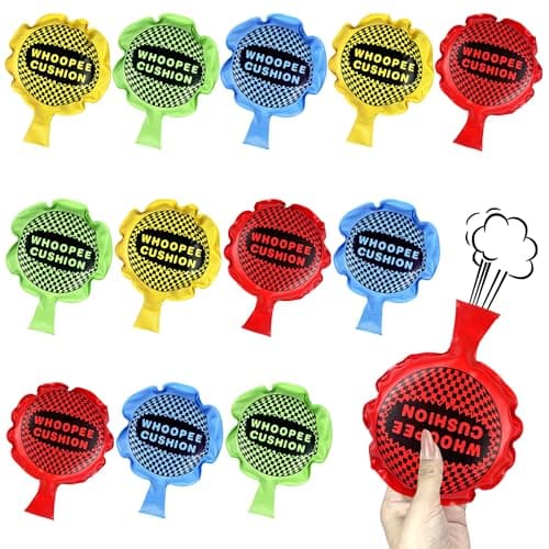 PPXMEEUDC 12 PCS 4 Inch Whoopee Cushions Toy SelfInflating Whoopee Cushion Fart Bags Prank for Novelty Party Favors