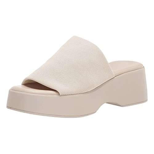 Minshluu Womens Platform Wedge SIides Sandal Open Toe Slip on Lightweight Wedges Sandals