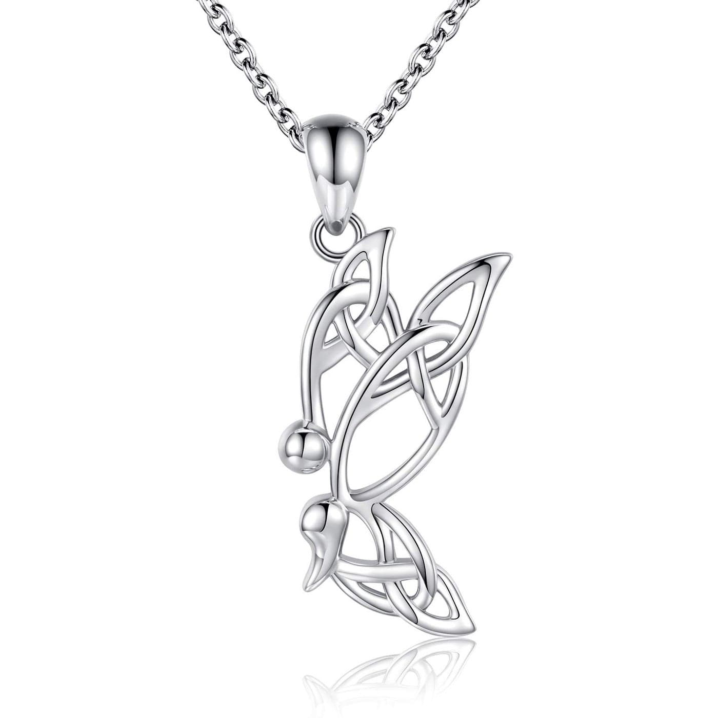 Semicolon Butterfly Necklace Survivor Encouragement Story Isnt Over Yet Struggle Depression Inspired Necklace 925 Silver Pendant Jewelry Gift for Women (Silver)