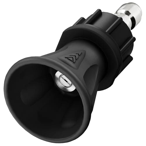 McKillans 40 Degree Pressure Washer Nozzle - Stainless Steel, High-Efficiency Cleaning, Durable Nozzle Guard with Rubberized Protection (4.0 Orifice)