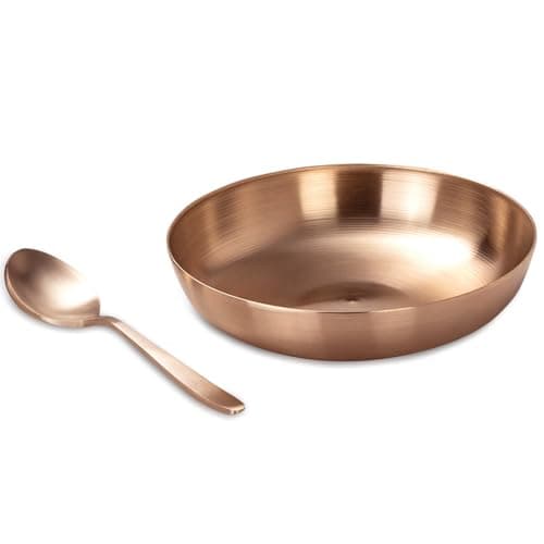 kansya 78:22 Ratio Pure Bronze Breakfast/Nashta Set - Traditional Dining Collection for Healthy Eating, Durable & Elegant Design for Everyday Use, Boosts Nutrition, Ideal for Serving Snacks, Meals