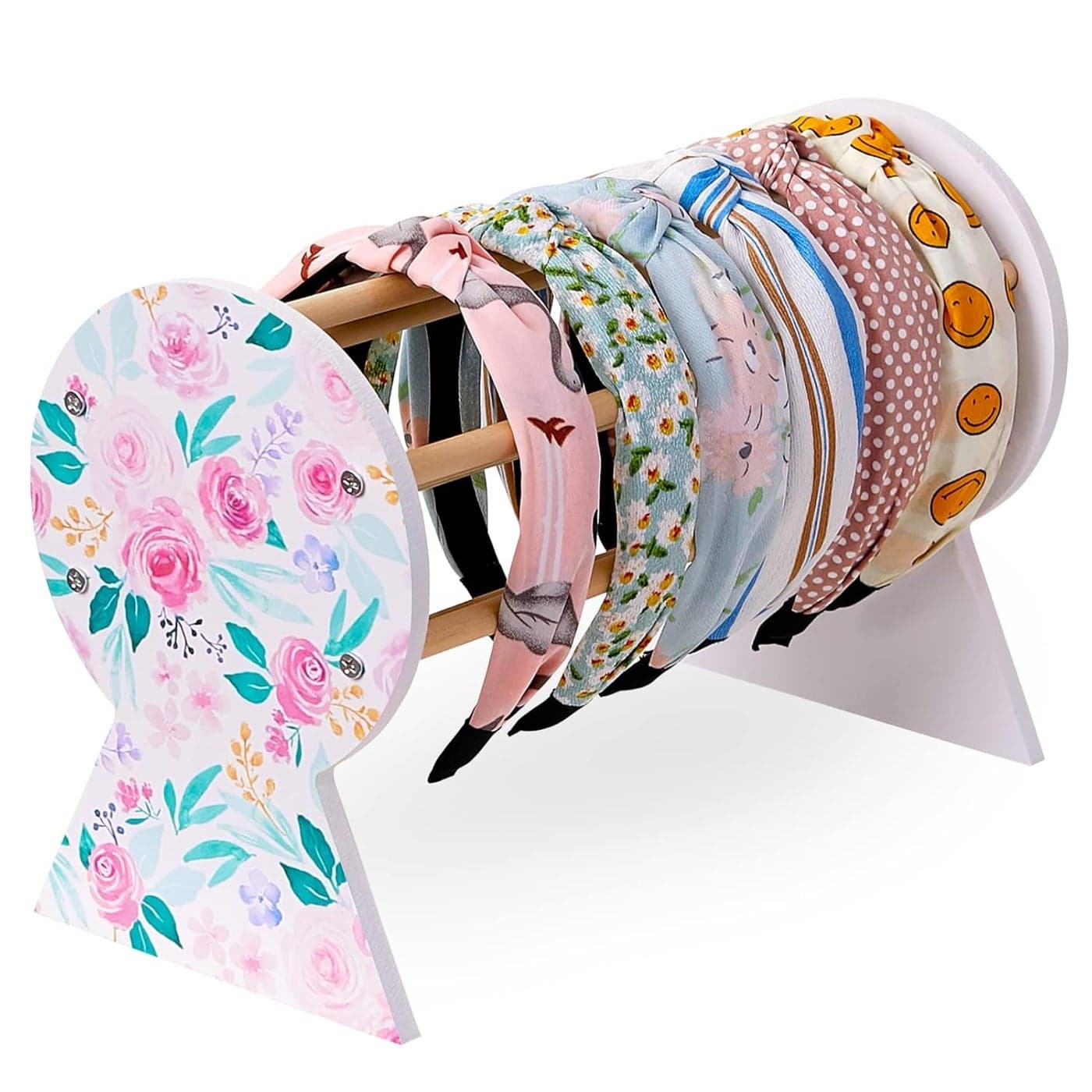 Basumee Headband Holder and Organizer for Hair Accessories Display and Storage for Girls Hair Hoops Headbands Home Decor