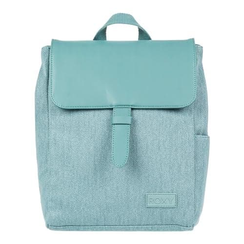 Roxy Fashionable 7L Melting Spot Small Backpack Bag wAdjustable Straps and Flap Closure Mineral Blue