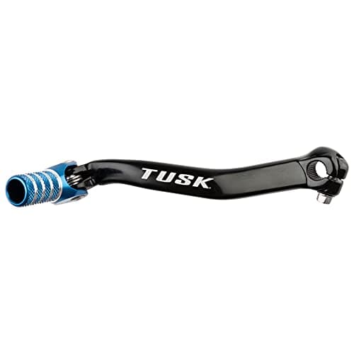 TUSK Folding Shift Lever BlackBlue Tip Compatible with Yamaha PW80 YZinger 19832006