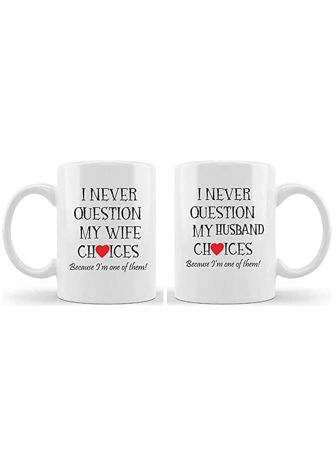 Happy Anniversary Couple Mug Gifts | Best Anniversary MUG | Wedding Anniversary Mug | Anniversary Couple Mug| COFFEE MUG - Set of 2 Pcs (Design 10)
