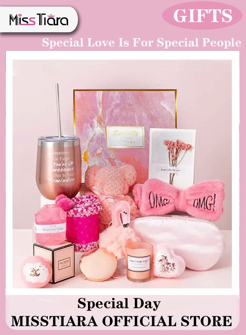 Gifts Basket for Women -Valentine's Day,Birthday Gift Box Set Contains 13 Items Inspirational Gift,Relaxing Spa Care Package for Women Friendship,Friend Gifts for Women