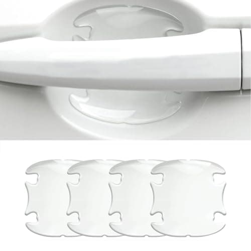SIPL Car Door Handle Protector (4 Pcs) Transparent & Universal Compactible PU Scratch Guard for Car Handle Scratch Protector | Door Handle Scratch Guard for Car | Easy to Install | Pack of 1