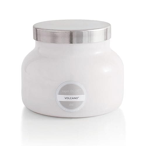 Capri Blue Volcano Scented Candles - Luxury Glass Jar Candles for Home Scented with Tropical Fruit & Sugared Citrus - Soy Wax Blend - Capri Blue Volcano - White Color (19 oz)