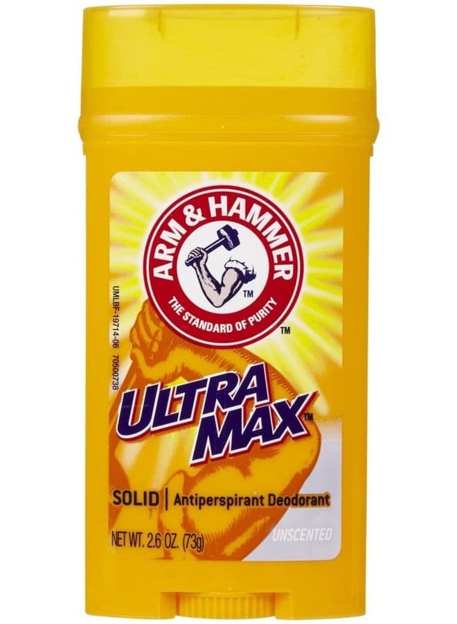 Deodorant 2.6 Ounce Solid Ultra Max Unscented (76ml)