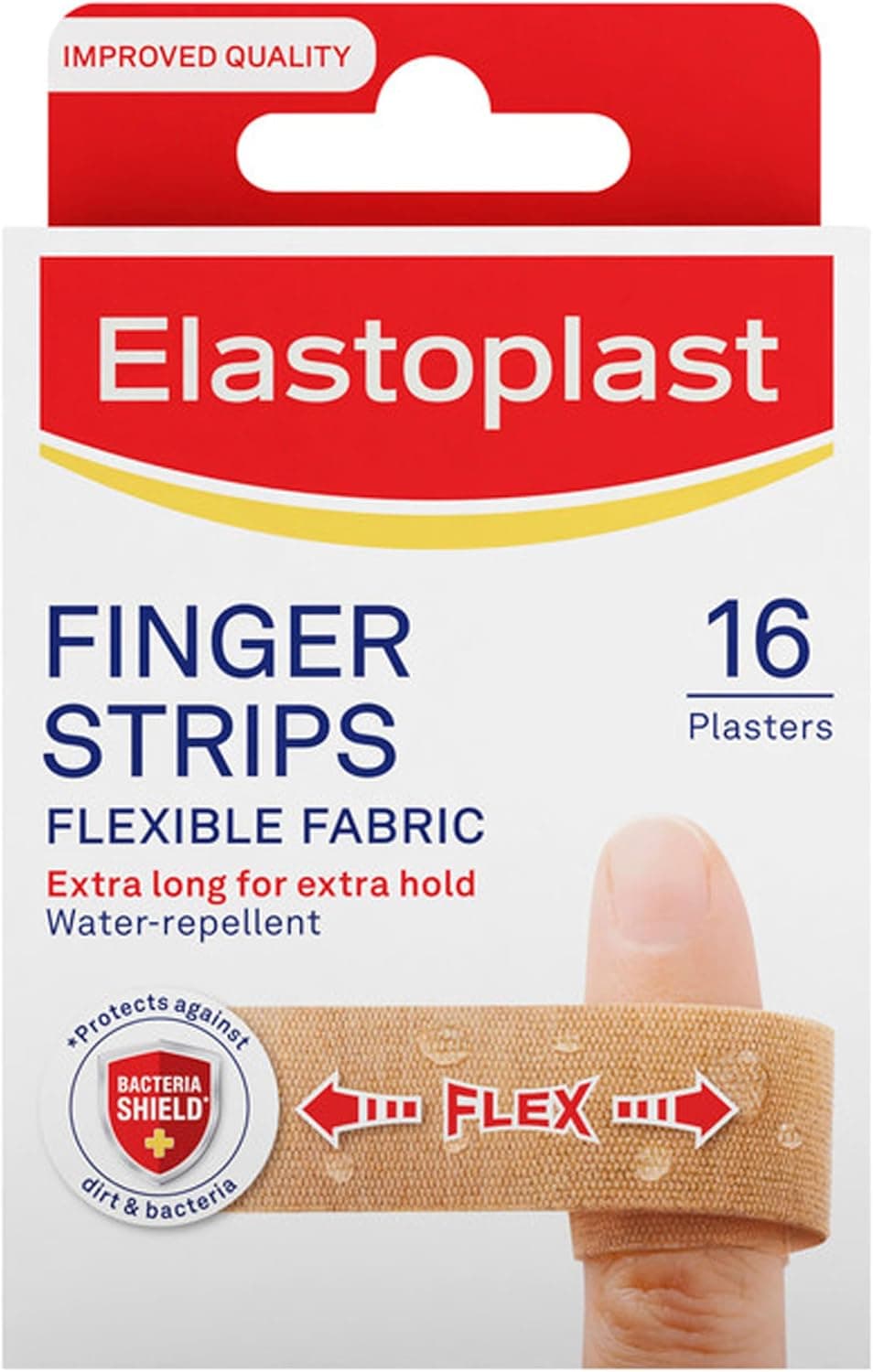 Elastoplast Finger Strip Plasters, 16 Plasters