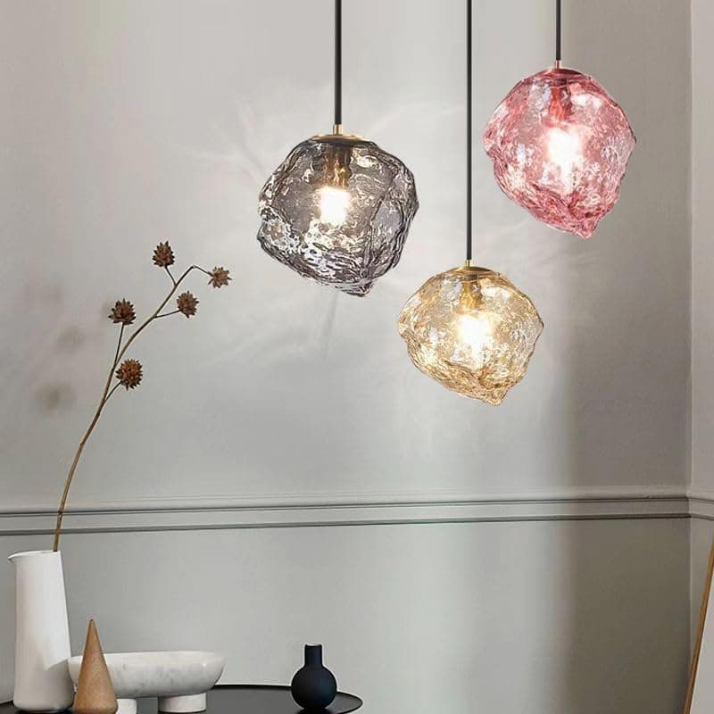 CITRA 3 Light Led Color Glass Pendant Ceiling Hanging Light - Warm White
