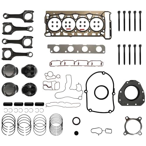Head Gaskets & Con Rods & Pistons 23mm Set Kit Fit for TT VW Tiguan EOS Scirocco Jetta GTI Passat Audi A3 A4 Q5 A6 2.0L TSI CDN CCZ CAE CCTA 06H107065DM 06H198401A 2008-2015