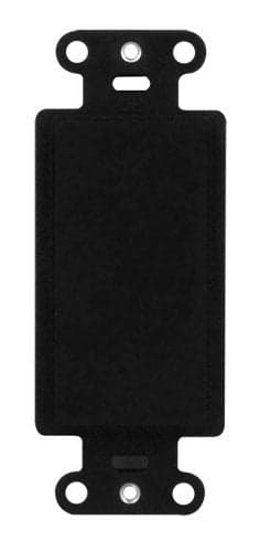 Legrand - OnQ Single Gang Keystone Phone Wall Plate or Cable Wall Plate, Keystone Wallplate, High-Impact Flame Retardant Plastic, Black, 25 Pack, WP3410BK