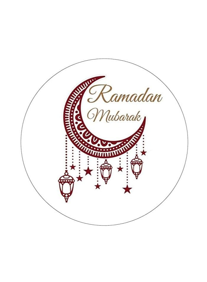 Ramadan Mubarak Vinyl Stickers for Gift Wrapping Design 2