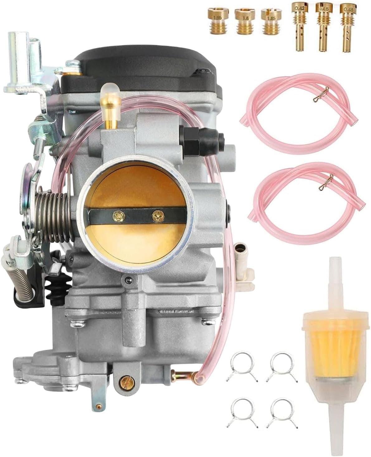 ATRACYPART CV40 Carburetor with Extra Jets for Harley Davidson Motorcycles