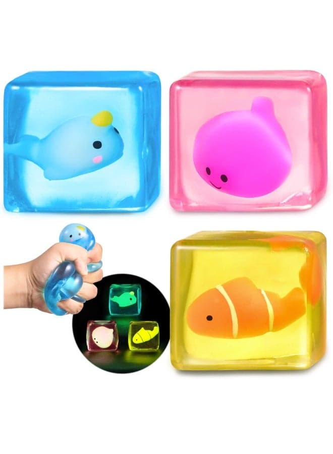 Stress Cube Fidget Toys Adults - Sensory Toys for Kids with Autism Stress Balls for Adults Squishy Toys for Anxiety Squeeze Toys for Teens Stress Relief Gifts for Girls Boys
