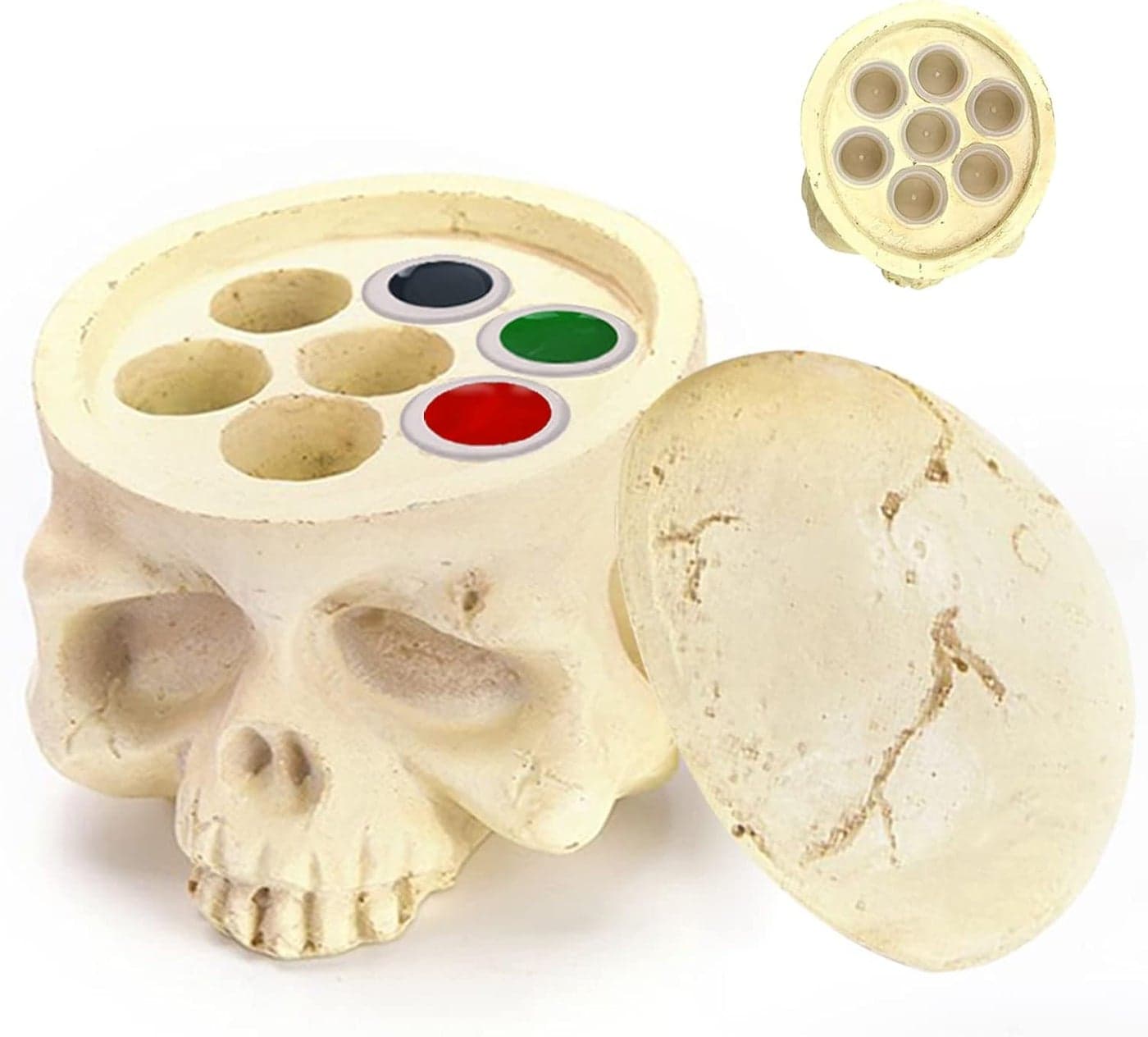 WZPB Skull Head Tattoo Ink Cap Holder Stand for Pigment Cup Holders