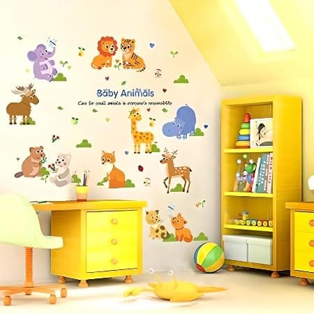 JAAMSO ROYALS Golden Deer PVC Vinyl Self Adheisve Wall Sticker for Home (60 CM x 90 CM)