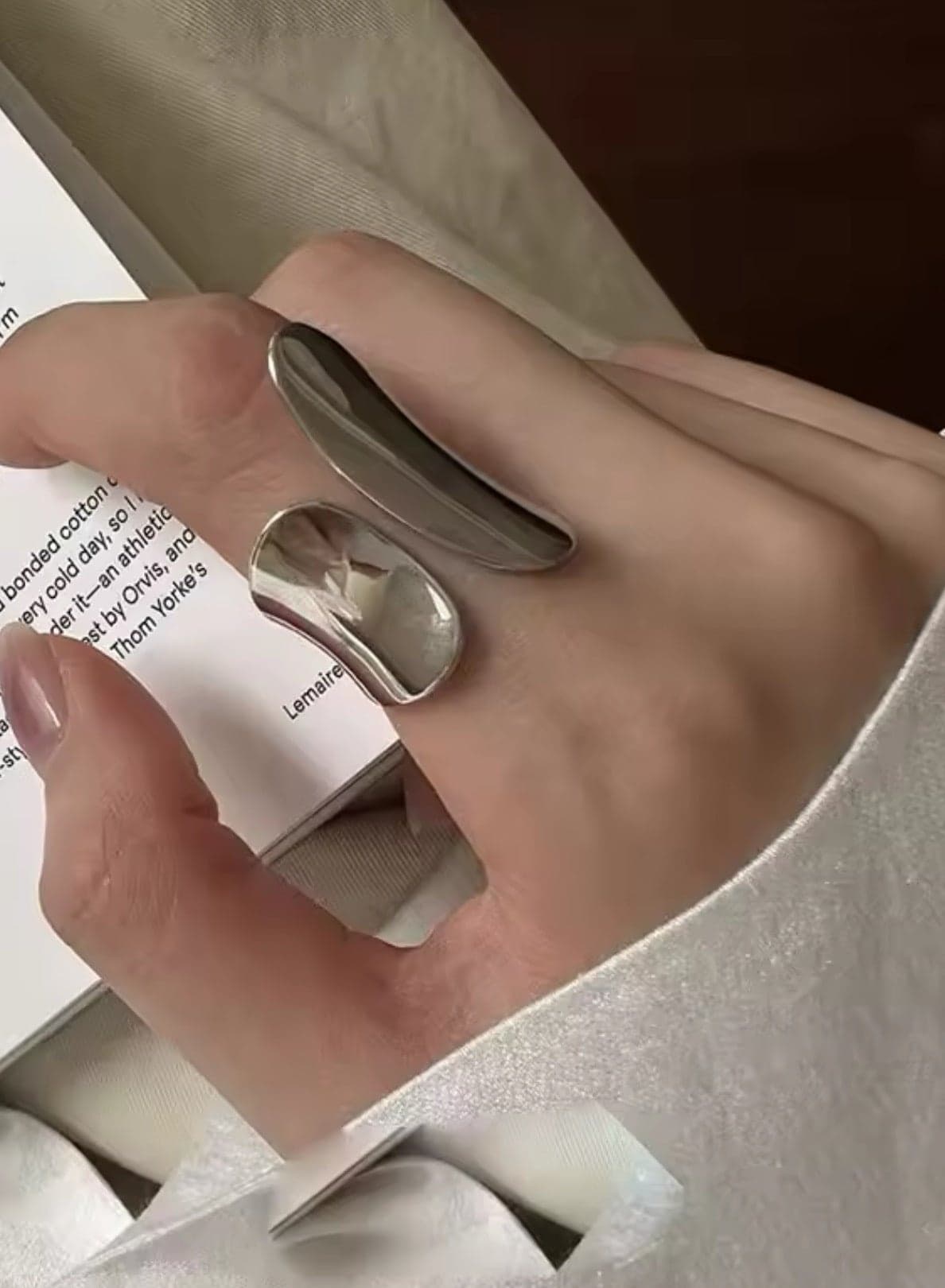 Stainless Steel Elegant And Modern Ring For Women One Size