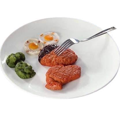 Everbuy Round Snacks/Starters Serving Plates (Set of 6; 7 Inch), White