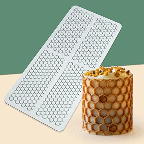 Hollow Leaf Silicone Mold Chocolate Candy 3D Hollow Leaf Candy Mold Food Cooking Meals Decorations Fondant Mold Polymer Clay Molds Honeycomb M_104x456x012inch