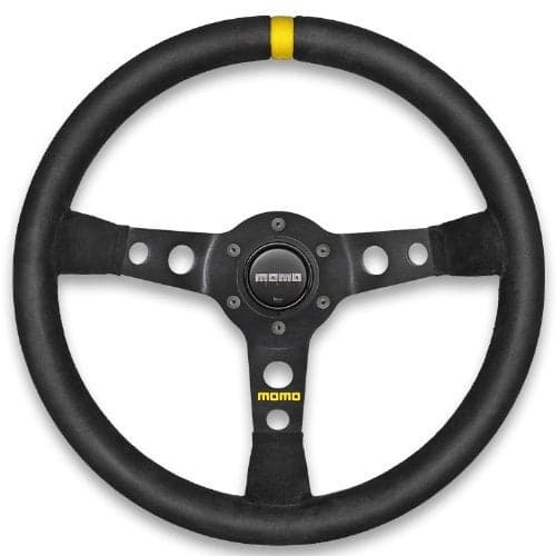 Momo R1905_35S Mod 07 350 mm Suede Steering Wheel,Black