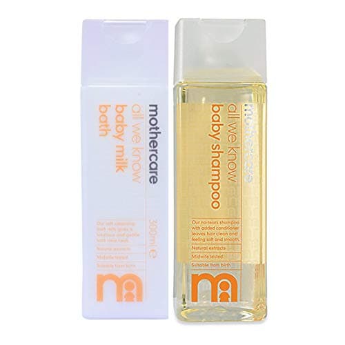 Mothercare All We Know Baby Milk Bath-300 ml+ Shampoo-300 ml