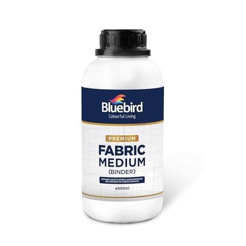 BLUEBIRD Fabric Medium Textile Medium for Fabric Painting Prevents Flaking Ideal for Clothes Accessories and More 169 Fl Oz 500 ML
