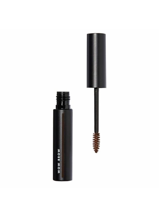 Wow Brow Gel, Volumizing, Buildable, Wax-Gel Hybrid, Creates Full, Voluminous-Looking Brows, Locks Brow Hairs In Place, Brunette, Fiber-Infused, 0.12 Oz