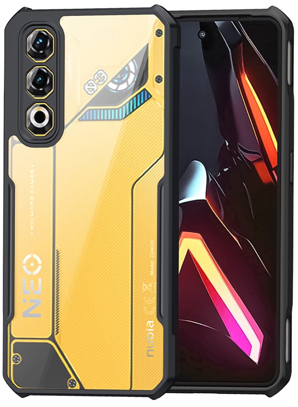 For ZTE Nubia Neo 3 GT 5G Case, Camera Lens Protection Back Cover, TPU+PC Shockproof Bumper Mobile Phone Case, Anti-Yellowing Slim Fit Protective Casing