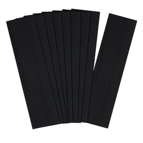 9Pcs Headbands for women Non Slip Headband Soft Elastic Hair Bands for Womens Hair Fashion Cotton Cloth Stretchy Sweat Bands Headbands for Sports Makeup Gym Running Yoga Workout Black