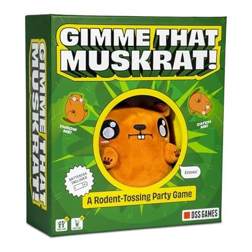 Gimme That Muskrat A RodentTossing Party Game Hot Potato Inside or Outside Family Activity Game Night Great for Kids Teens and Adults Easter Basket Stuffer Gift Idea Ages 8 and Up