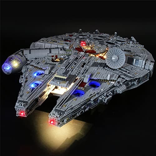 GEAMENT LED Light Kit Compatible with Lego 75192 UCS Ultimate Millennium Falcon Model Set Not Included