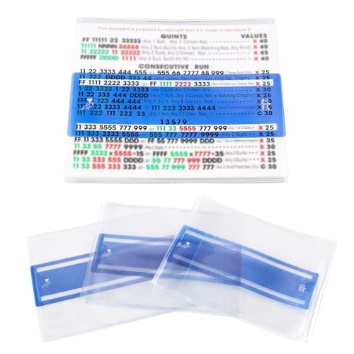 Mahjong Card Sleeve Positioning SetIncludes 4Pcs Mahjong Card Sleeve and 4Pcs Line FinderUse together to Protect Your Mahjong Cards 2026 and Quickly Identify Winning Combinations During Gameplay